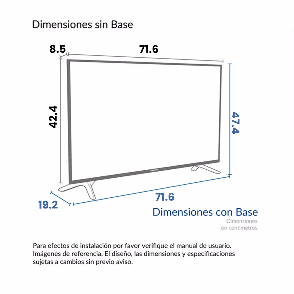 Televisor Challenger 32 Pulgadas HD LED Smart TV Google 32TG79TB