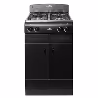 Estufa de piso Superior 4 Puestos con Gabinete GLP Negra