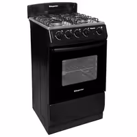 Estufa de piso Superior 4 Puestos Torre con Horno AXXIS GLP Negra