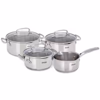 Bateria de Cocina IMUSA 7 Piezas Acero Inoxidable Maestro